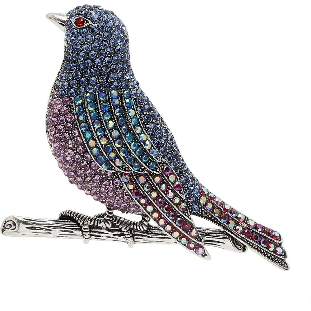 YouBella Jewellery for Women Stylish Celebrity Inspired Bird Shape Brooch for Women/Men/Girls/Boys (Style 1)