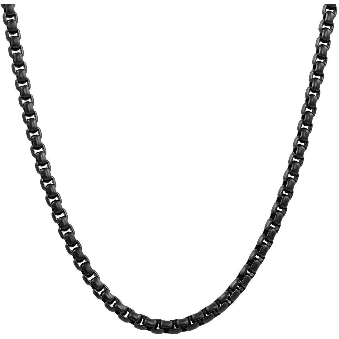 Nakabh Elegant Statement Necklace Stainless Steel Chain (Black)