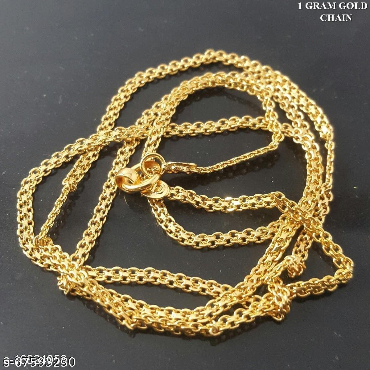 CUTE GOLD 1 Gram Gold Plated Fashion Jewellery Traditional Covering Muruku Thali Saradu Chain for Women & Girls