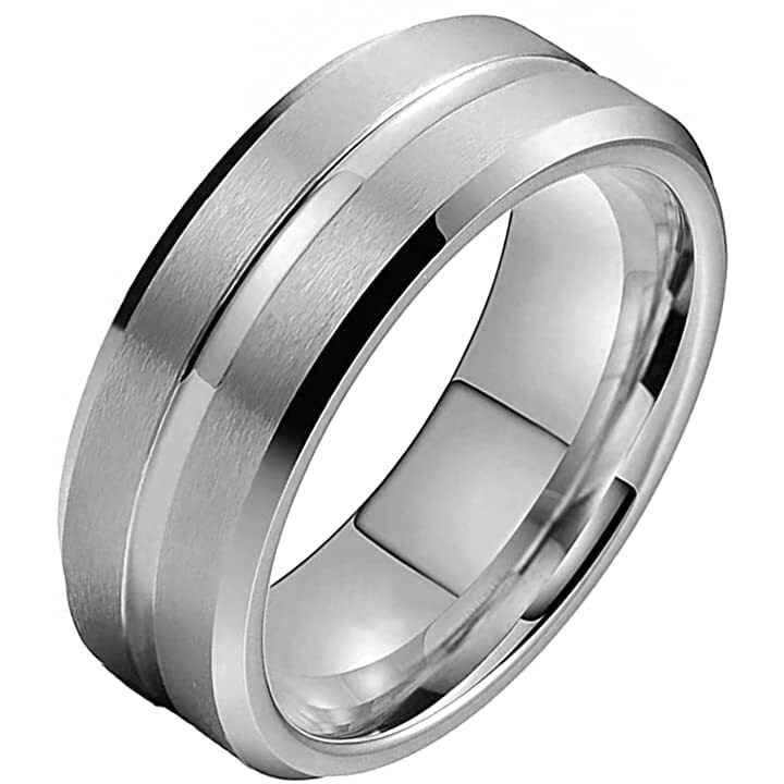 Yellow Chimes Rings for Men and Boys | Silver Rings for Men | Band Type Finger Rings for Mens | Stainless Steel Rings for Men | Accessories Jewellery | Birthday and Anniversary Gift(Size US 11)