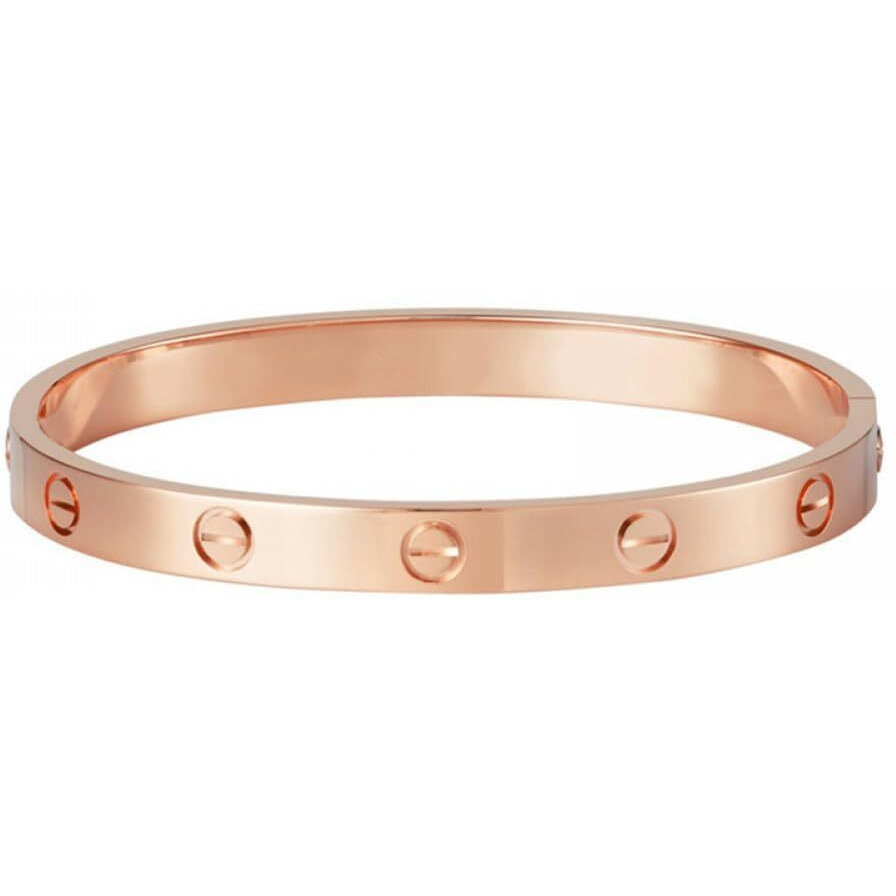 Shining Diva Fashion Latest Stylish Stainless Steel Bangle Gift Bracelet for Women and Girls (15748b)(Rose Gold) Anti Tarnish Jewellery