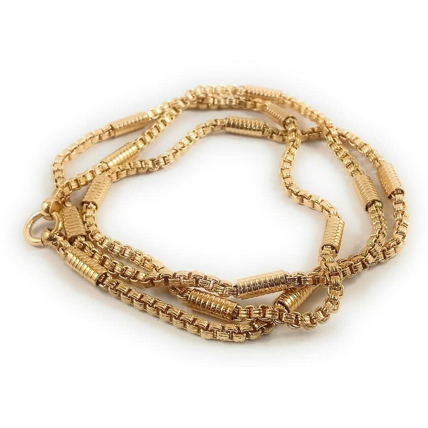 CUTE GOLD 1 Gram Micro Gold Plated & Copper Traditional Designer Fashion Jewellery Chain for Women
