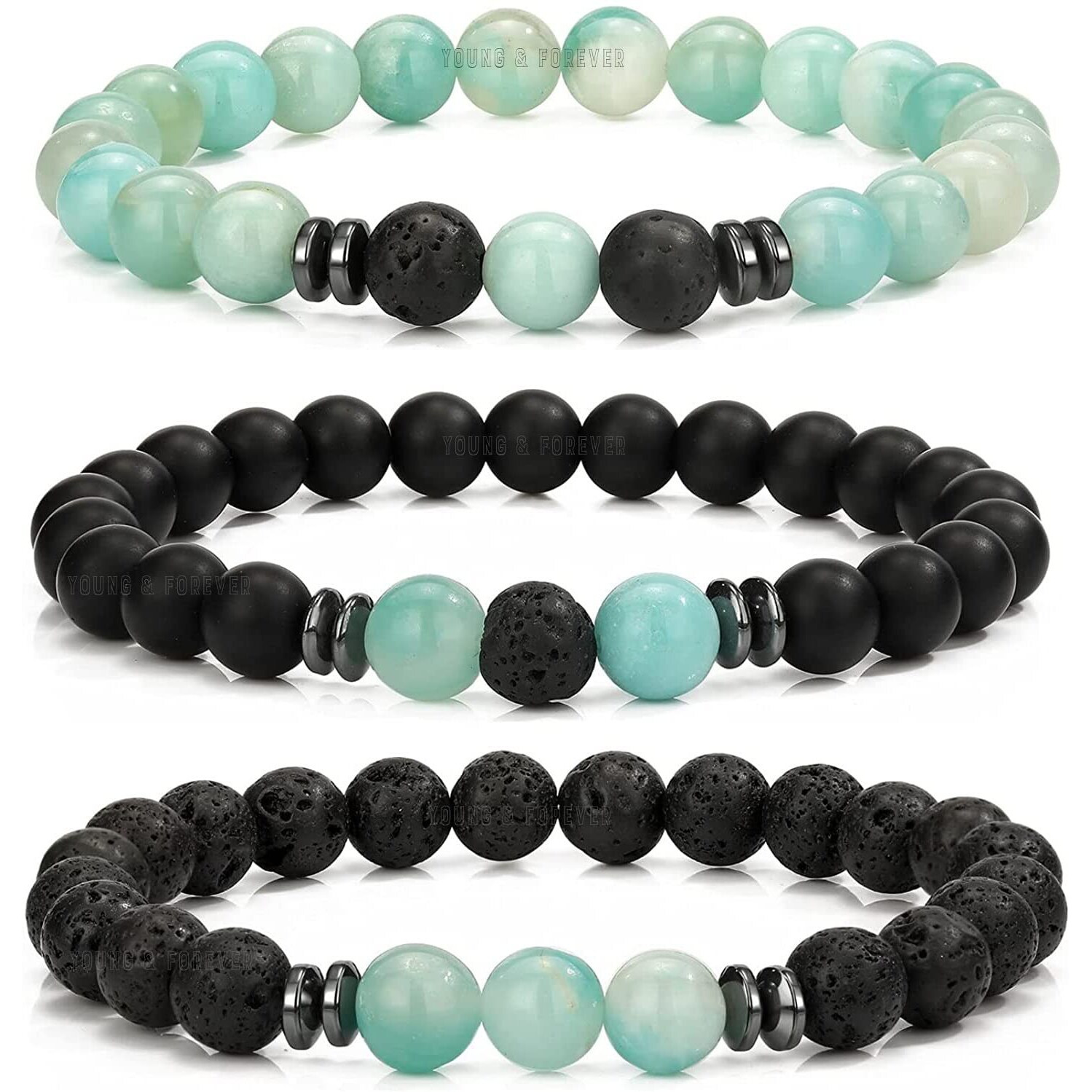Young & Forever Gift Blue Amazonite Bracelet for Women
