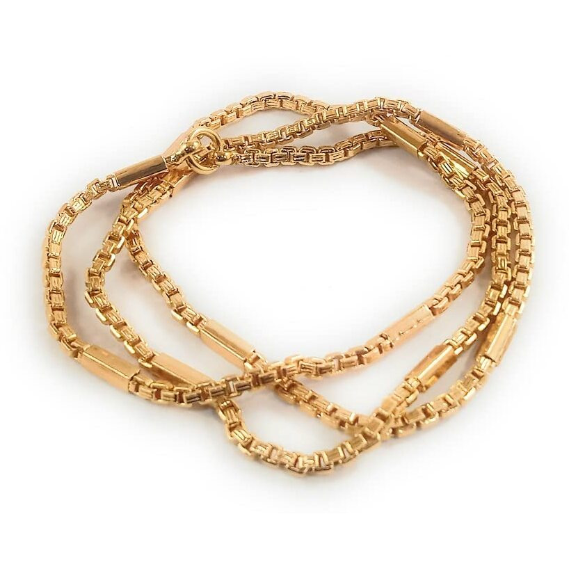 CUTE GOLD 1 Gram Micro Gold Plated & Copper Traditional Designer Fashion Jewellery Chain for Women