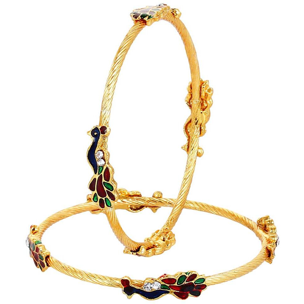 YouBella Gold Plated Bangles Combo Of 6 Bangles Jewellery FprGirls/Women (2.6)