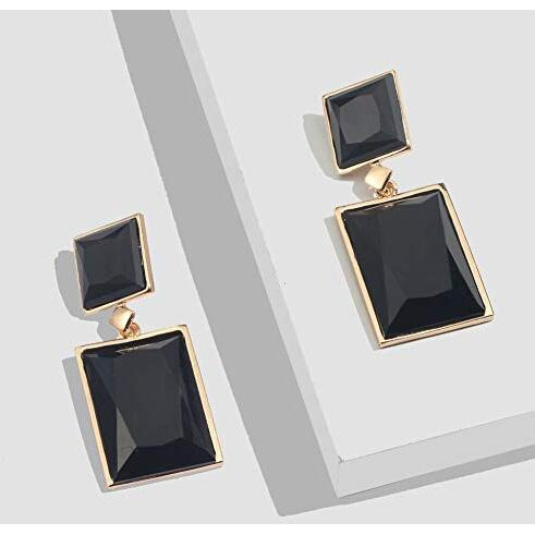 YouBella Jewellery Earrings for women Crystal Handmade Earrings for Girls and Women (Black)