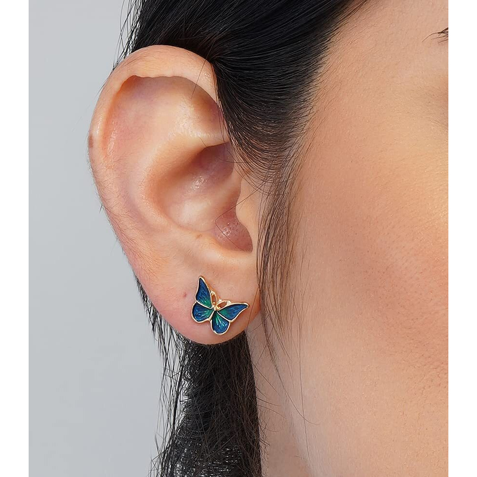 Fashion Frill Delicate Ad Geometric Gold Plated Stud & Drop Earrings For Women Girls Western Stylish Latest Fancy Earrings Set Combo (Contemporar)