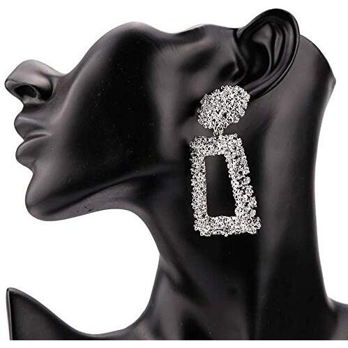 YouBella Jewellery for women Celebrity Inspired Handmade Earrings for Girls and Women (Silver)
