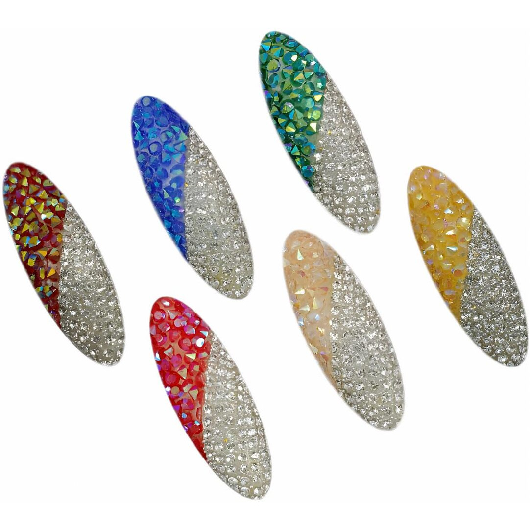 VAMA FASHIONS Diamond Studded Hijab Dupatta Chunri Sari Brooch Clip Saree Pins For Women(Pack of 6Pcs)