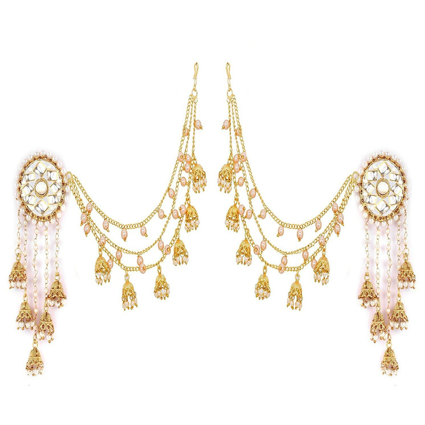 YouBella Earrings for women Jewellery Traditional Gold Plated Jhumka/Jhumki Earrings for Girls and Women