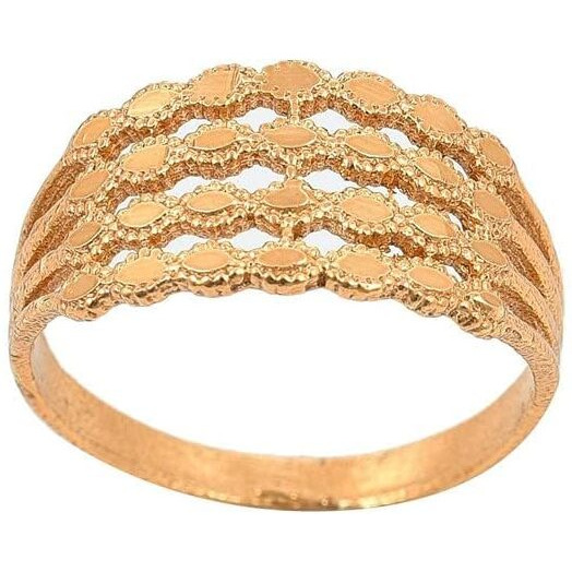 Handicraft Kottage Ethnic 18k Gold Plated Brass Ring for Women And Girls (HK-3Ring Combo_2022-11)