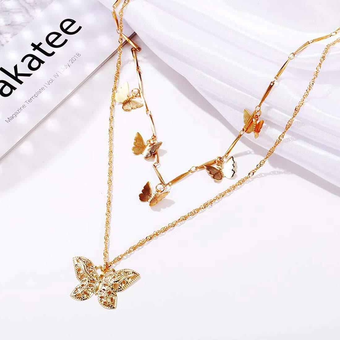 YouBella Jewellery for women Gold Plated Pendant Necklace Chain for Women & Girls (Style 2)