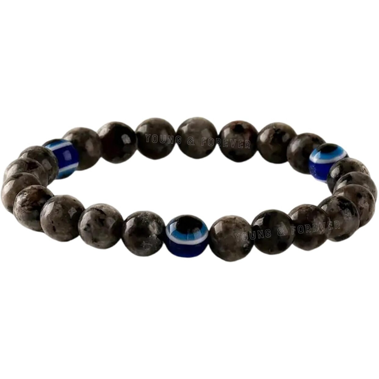 Young & Forever Evil Eye Original Nazariya Bead Yooperlite Beads Women Bracelet for Men Nazar Hand Bracelets Accessories Woman Girls