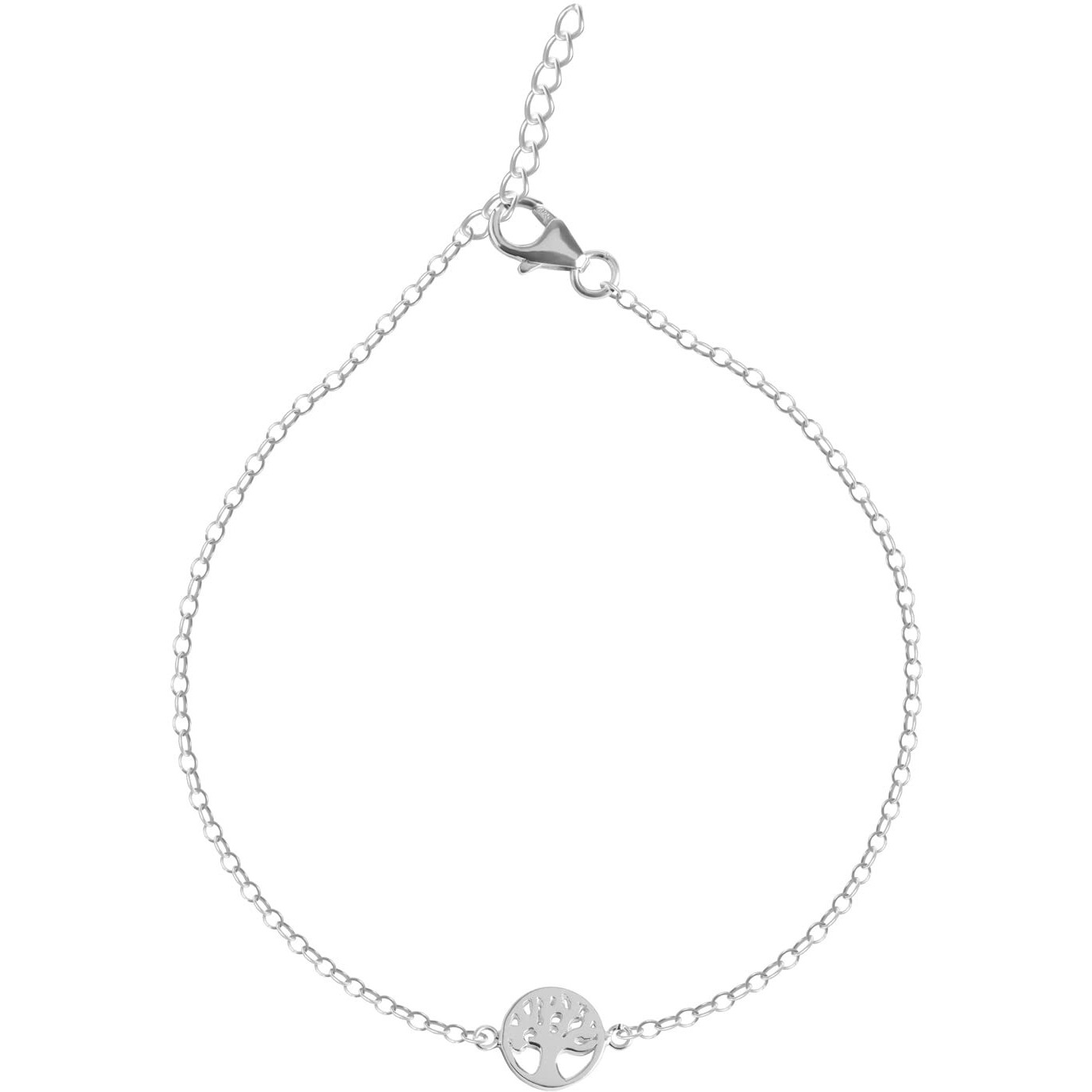 Clara 925 Sterling Silver Tree of Life Anklet Payal (Single) | Adjustable Chain | Gift for Women and Girls