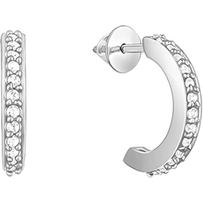 GIVA 925 Silver Zircon Shining Hoop Huggies Earrings|Gifts For Girlfriend,Rakshabandhan Gift For Sister Bhabhi,Gifts For Women&Girls|With Certificate Of Authenticity And 925 Stamp|6 Month Warranty*