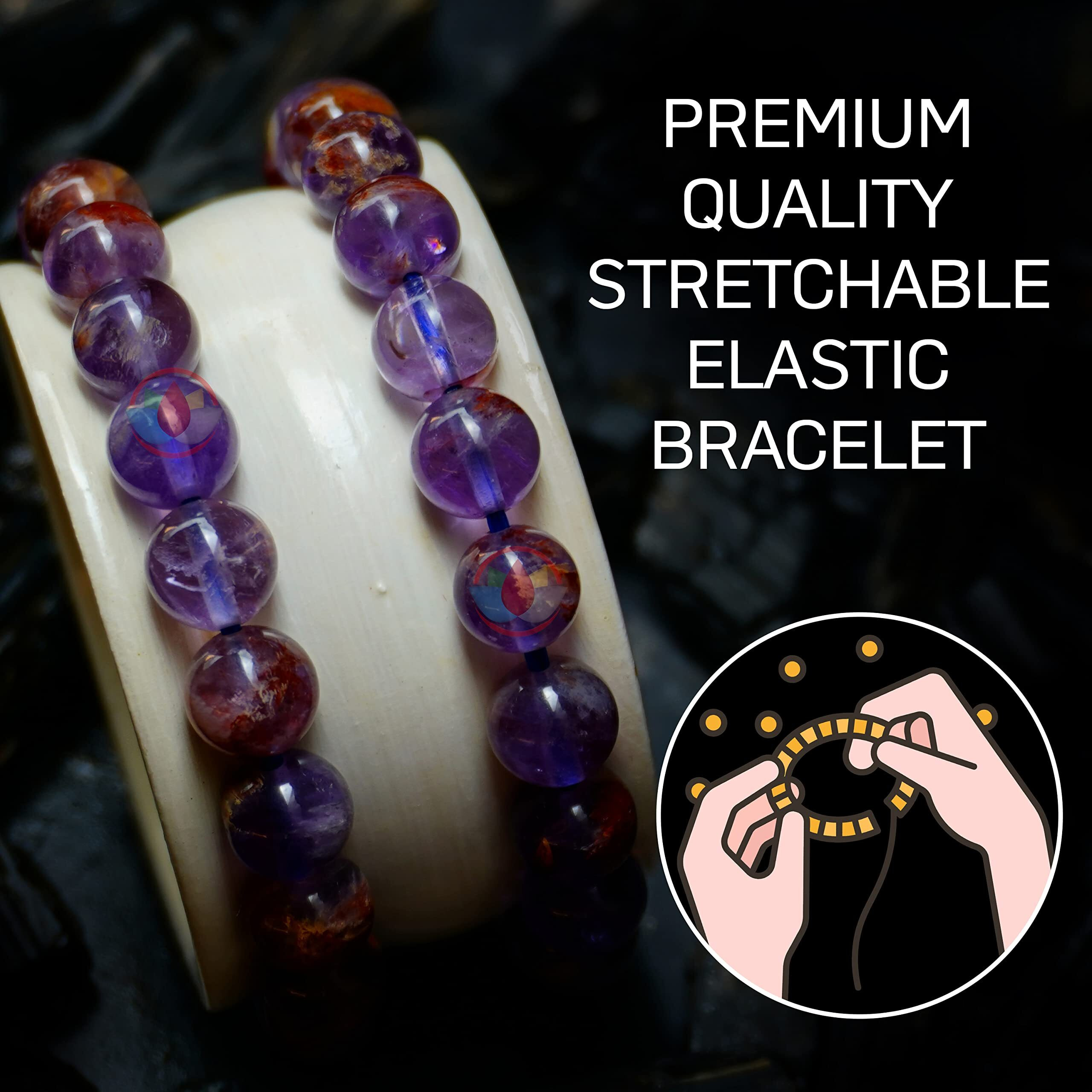 REMEDYWALA Unisex Adult Charged Certified Ametrine Bracelet For Reiki, 8Mm Bracelet