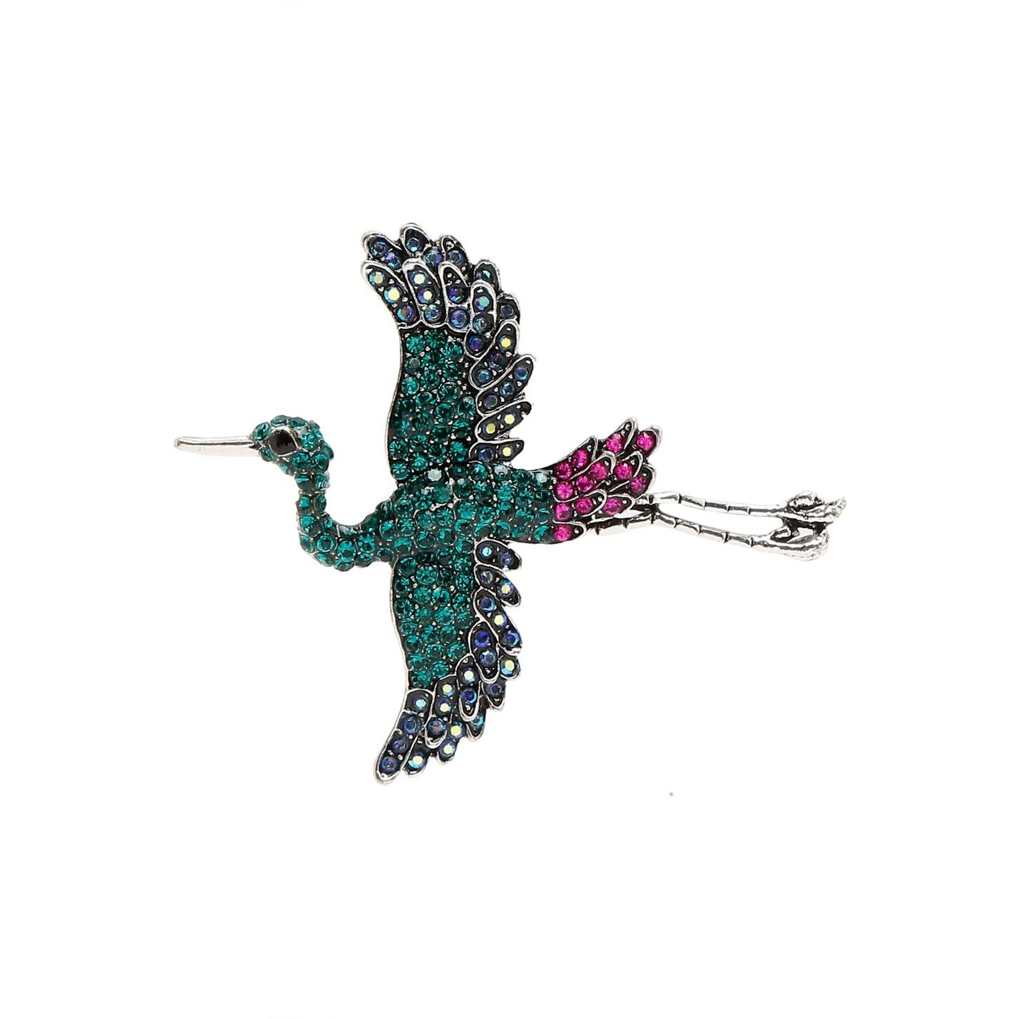 YouBella Jewellery for Women Stylish Celebrity Inspired Bird Shape Brooch for Women/Men/Girls/Boys (Style 3)
