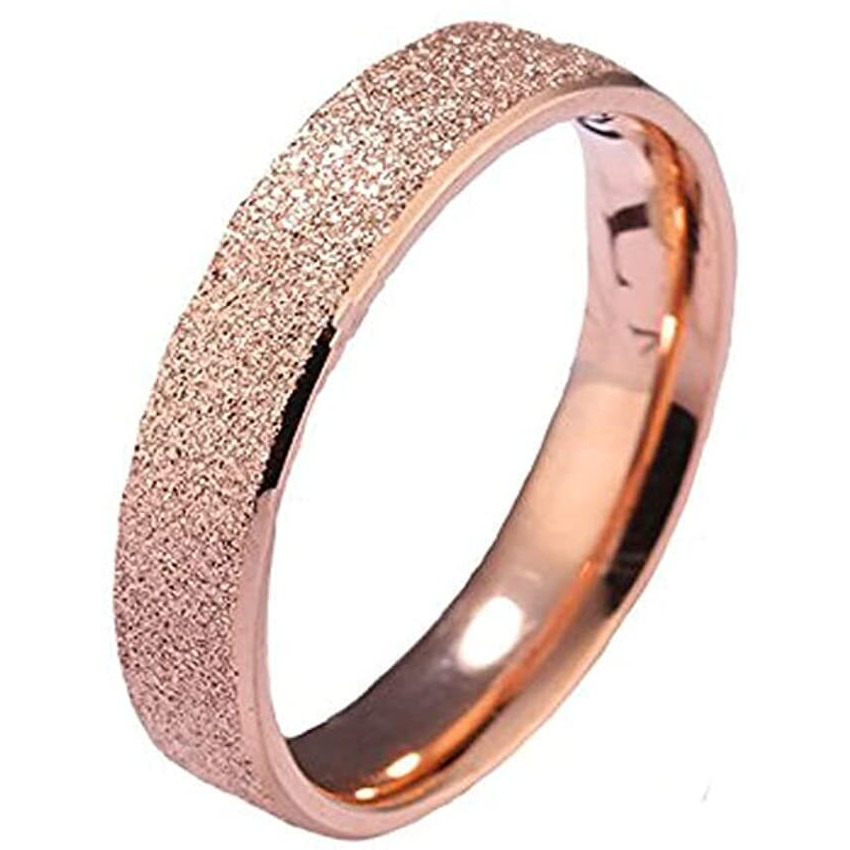 Yellow Chimes Rings for Women Rose gold plated Silky and Smooth Finished Stainless Steel Band Designed Statement Steel Collection Ring for Women and Girls