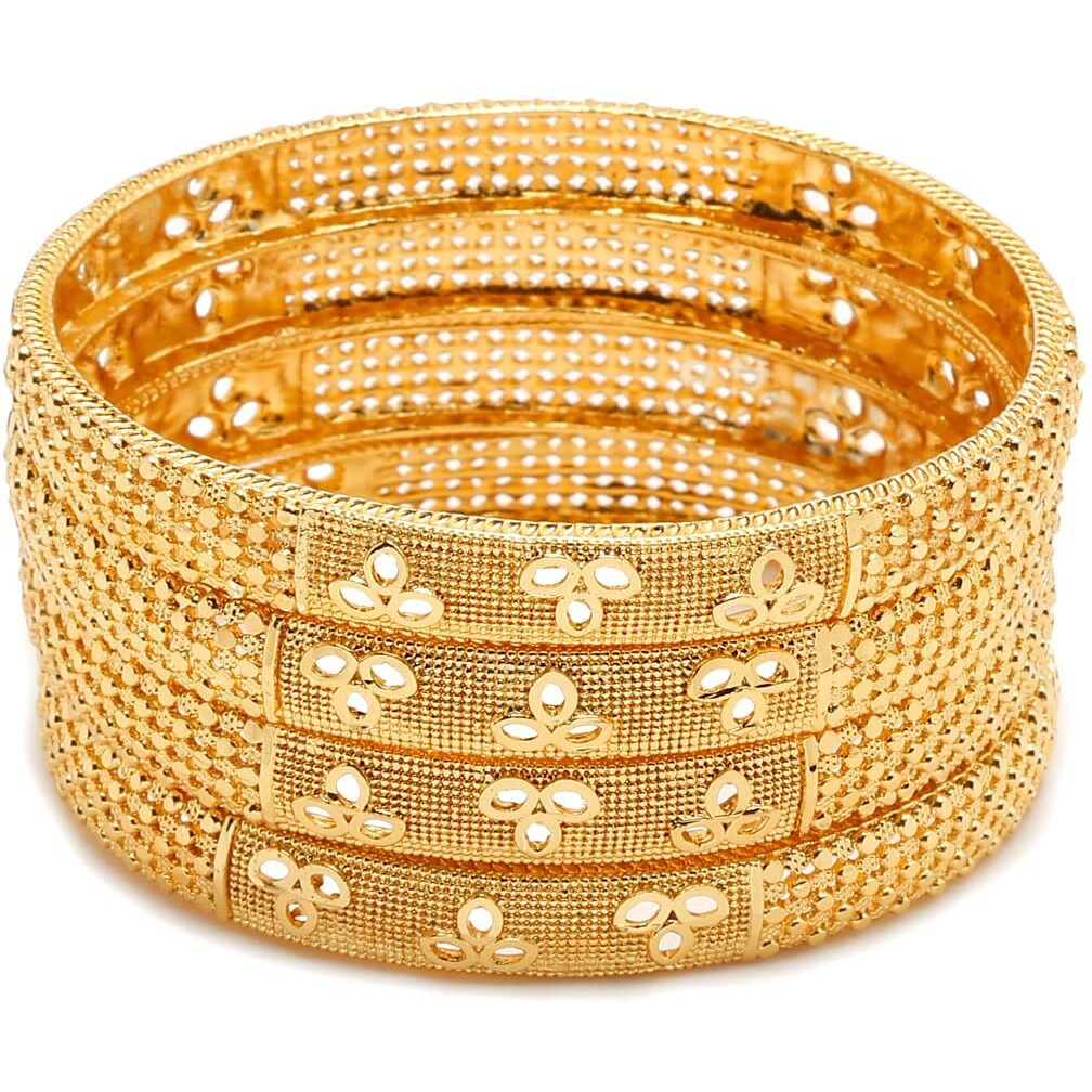 YouBella Jewellery for Women Gold Plated Bracelet Bangles for Women (2.8)