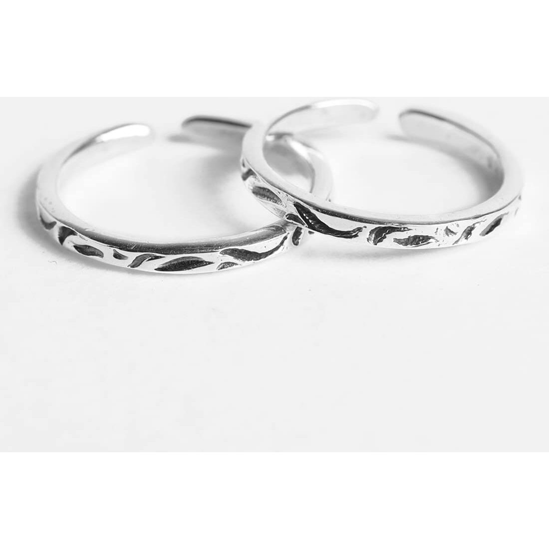 Clara 925 Sterling Silver Mila Toe Rings Pair | Size Adjustable | Gift for Women and Girls