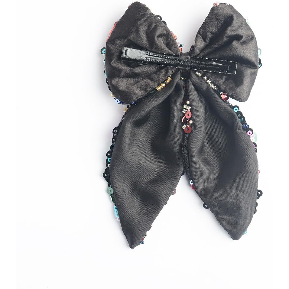 Radhu&Kabby Pack of 1 | Trendy Bow Tie Clip | Best Gift for Women/Girls | Fancy & Stylish | Anti-Hair Breakage Hairclips | Same Product As Pic | Hair Ties for All Occasion