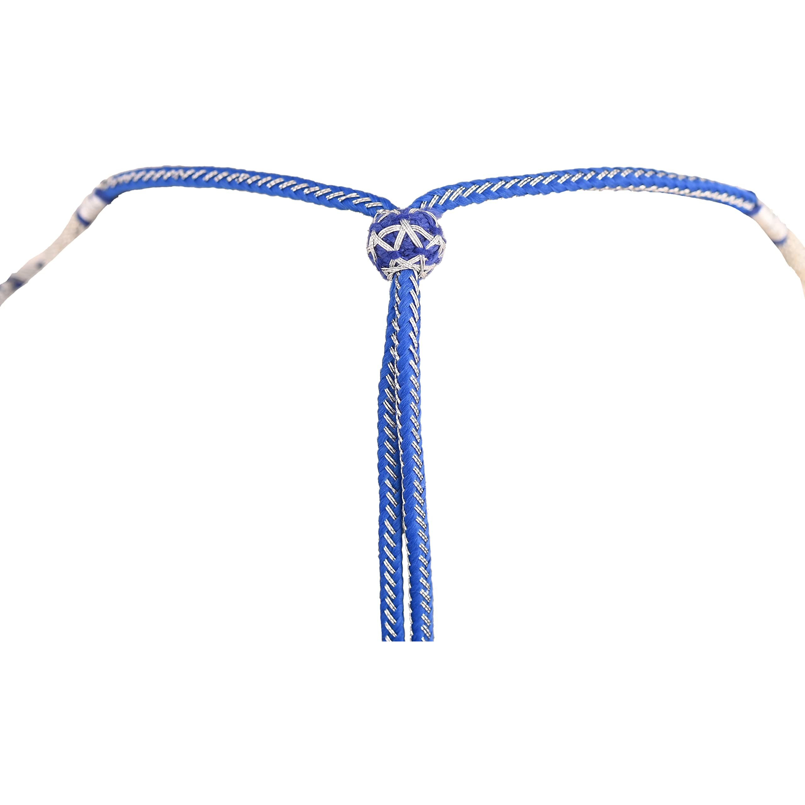 Ratnavali Jewels Five Layer Blue Color Real Blue Sapphire Onyx Stone Beads Necklace for Women and Girls (Five Layer) RV2223B