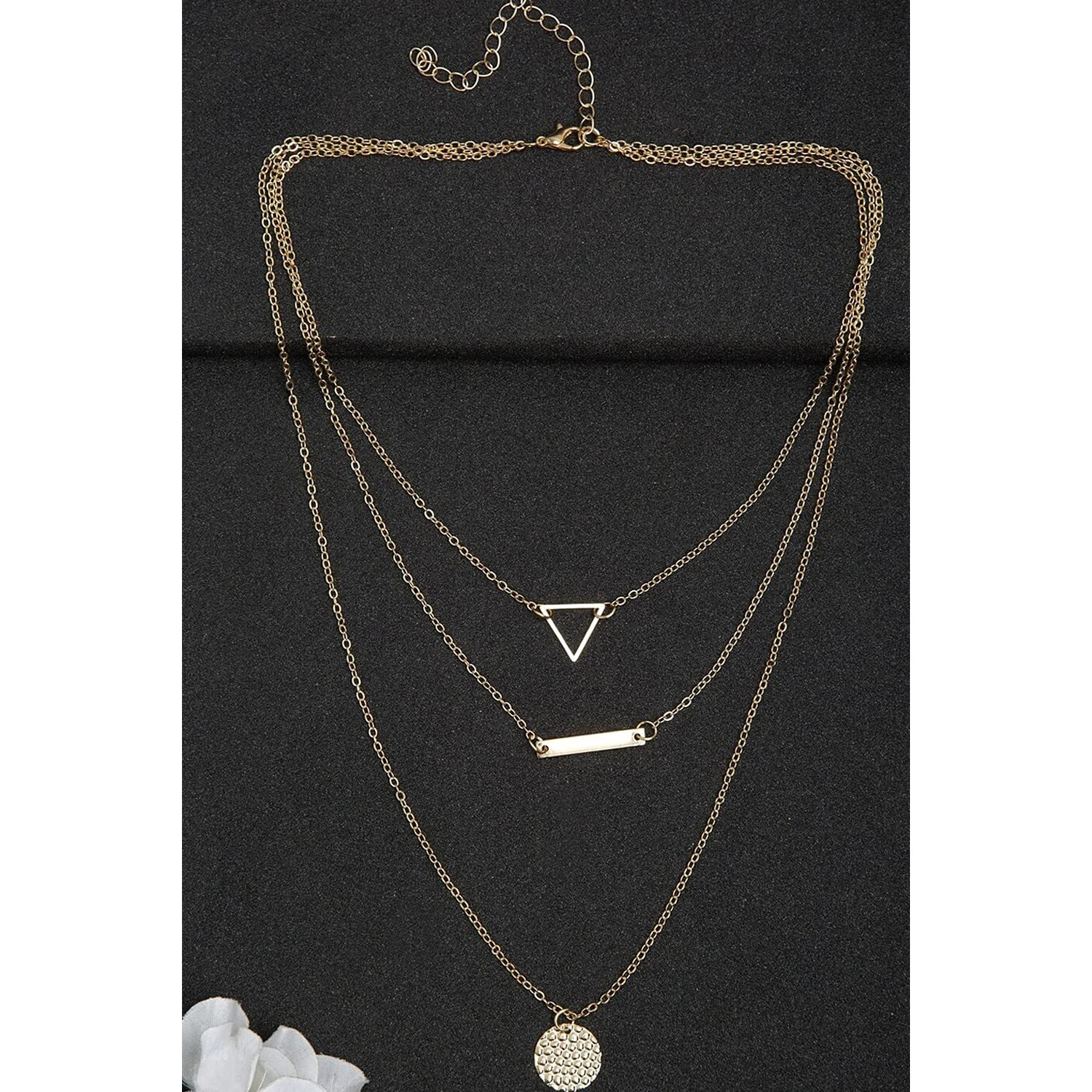 YouBella Jewellery for women Gold Plated Pendant Necklace Chain for Women & Girls (Style 4)