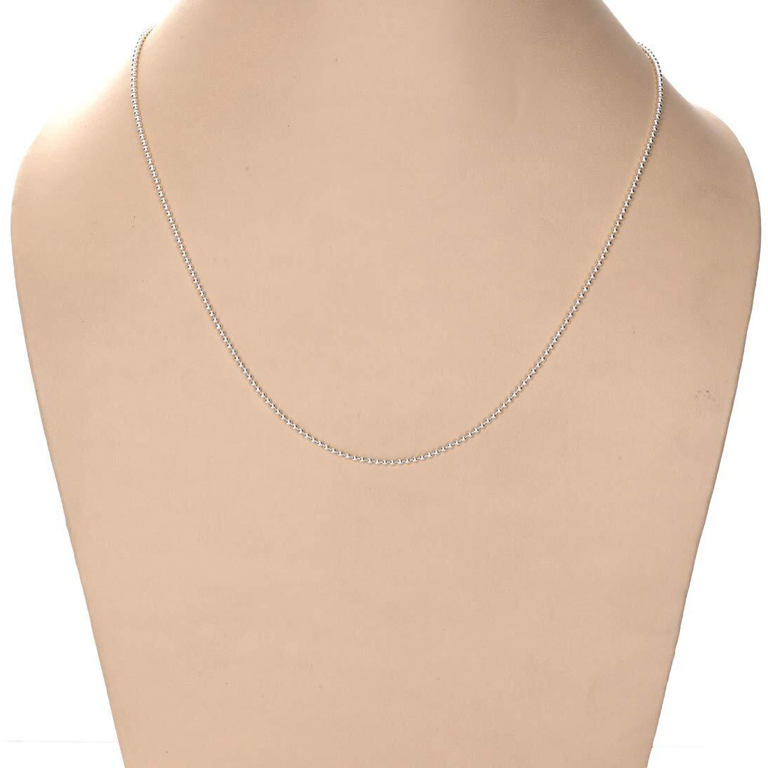 Clara Silver, White Chain for Unisex Adults and Childs