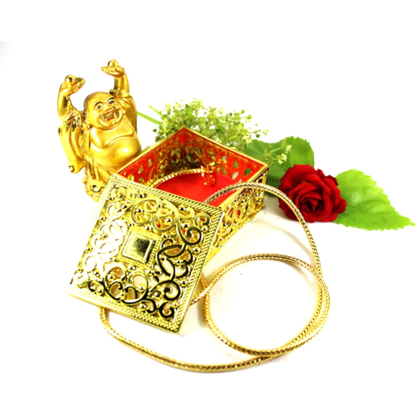 BFJ- BHEESHMA FASHION JEWELLERY One Gram Gold Jewellery Long Chains for Women | Gold Plated Chains for Women | 1Gram Gold Jewellery for Women | Thali Chain for Women Traditional | Snake | 26 Inches