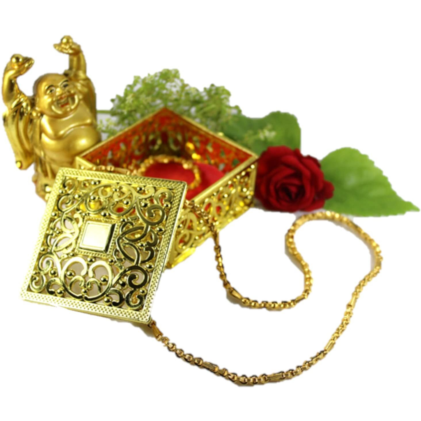 BFJ- BHEESHMA FASHION JEWELLERY One Gram Gold Jewellery Long Chains for Women | Gold Plated Chains for Women | 1Gram Gold Jewellery for Women | Thali Chain for Women Traditional | Godhi| 26 Inches