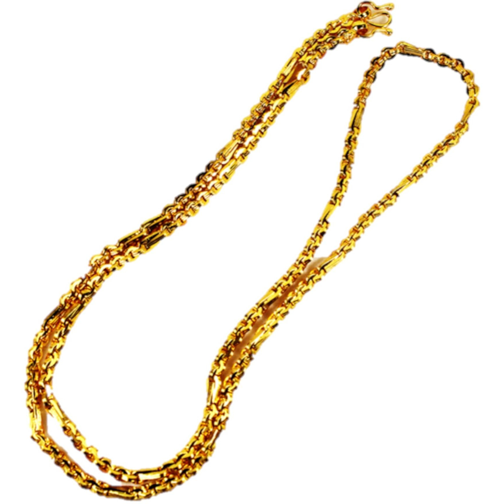 BFJ- BHEESHMA FASHION JEWELLERY One Gram Gold Jewellery Long Chains for Women | Gold Plated Chains for Women | 1Gram Gold Jewellery for Women | Thali Chain for Women Traditional | Godhi| 26 Inches