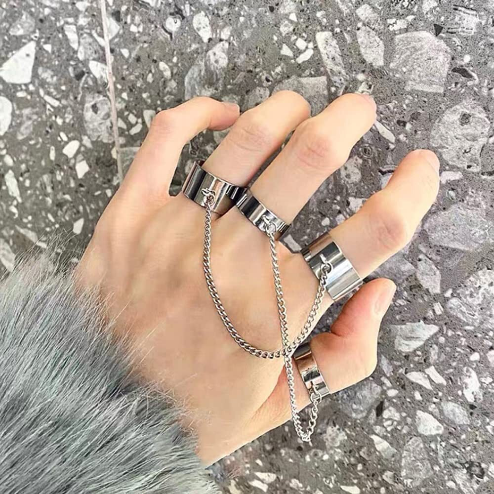 Shining Diva Fashion Latest Stylish Metal Boho Midi Finger Rings for Women and Girls - Set of 2 (rrsd14211r), Silver