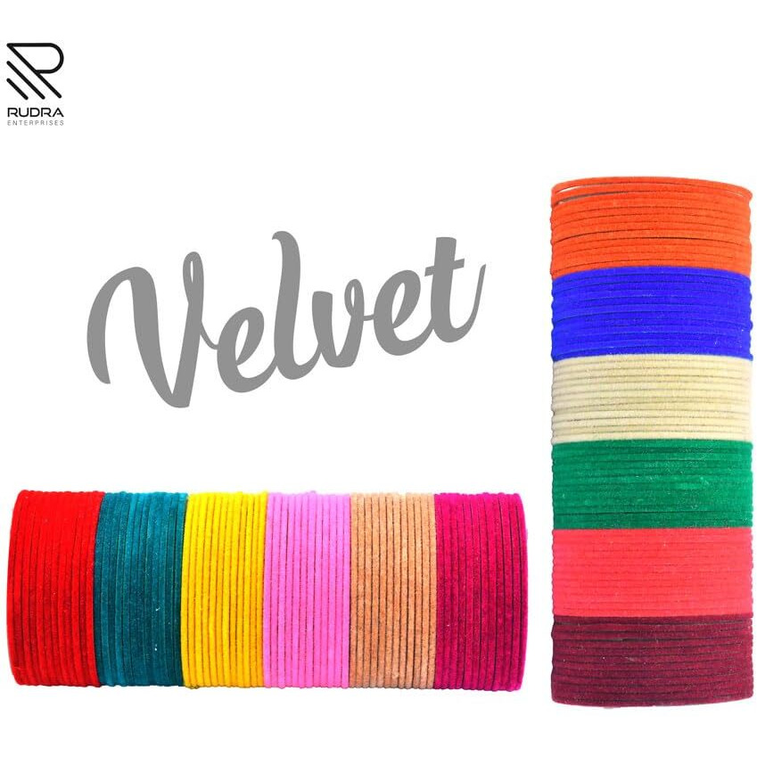 Rudra Enterprises Colorful Collection 12 Color Bangle Set For Women (2.4)