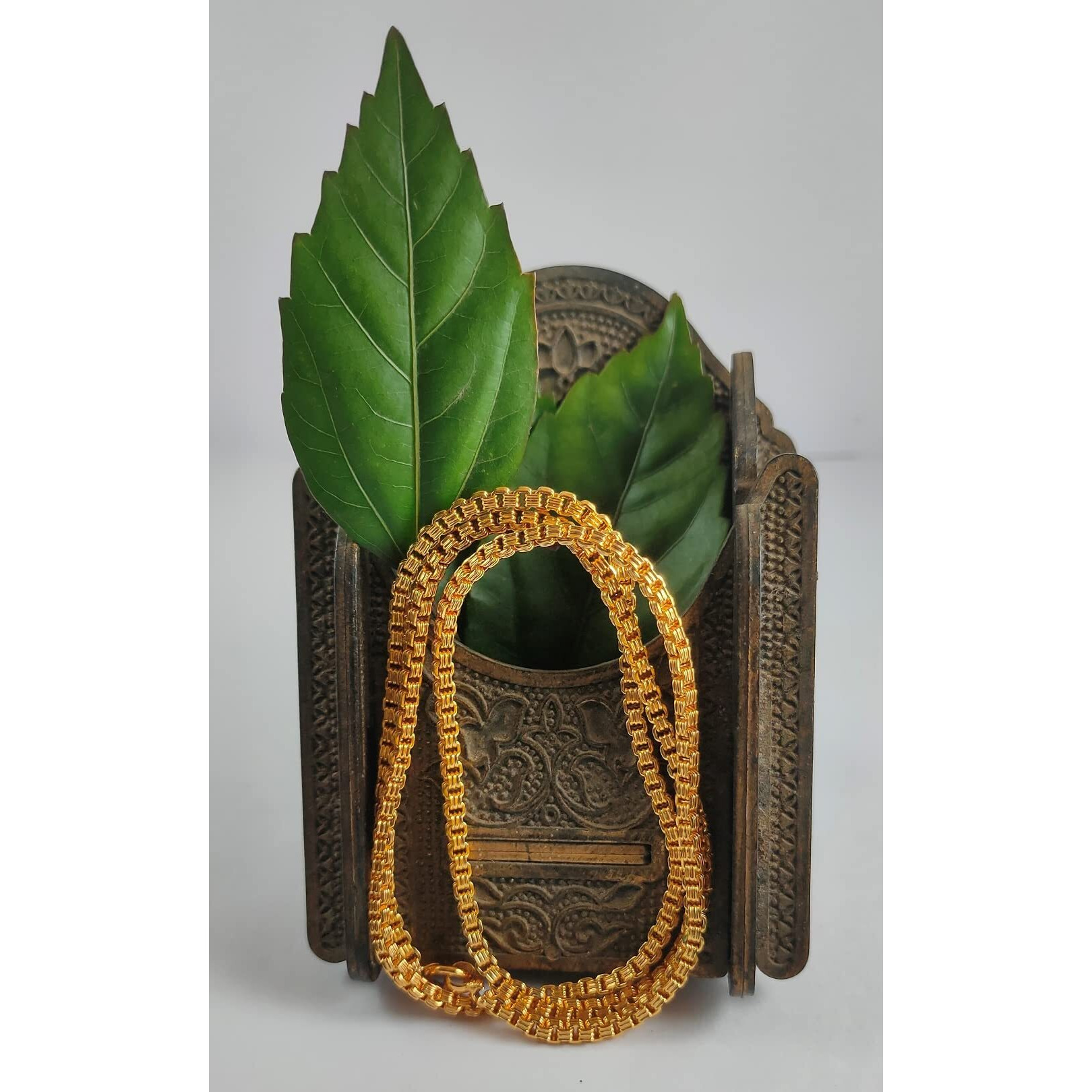 CUTE GOLD 1 Gram Gold Plated Fashion Jewellery Traditional Covering Muruku Thali Saradu Chain for Women & Girls