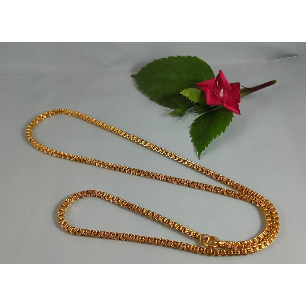 CUTE GOLD 1 Gram Gold Plated Fashion Jewellery Traditional Covering Muruku Thali Saradu Chain for Women & Girls