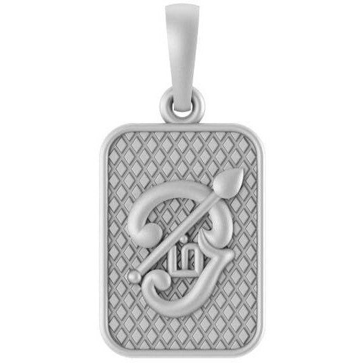 AKSHAT SAPPHIRE Sterling Silver (92.5% Purity) Rectangle Tamil Om Pendant for Men and Women