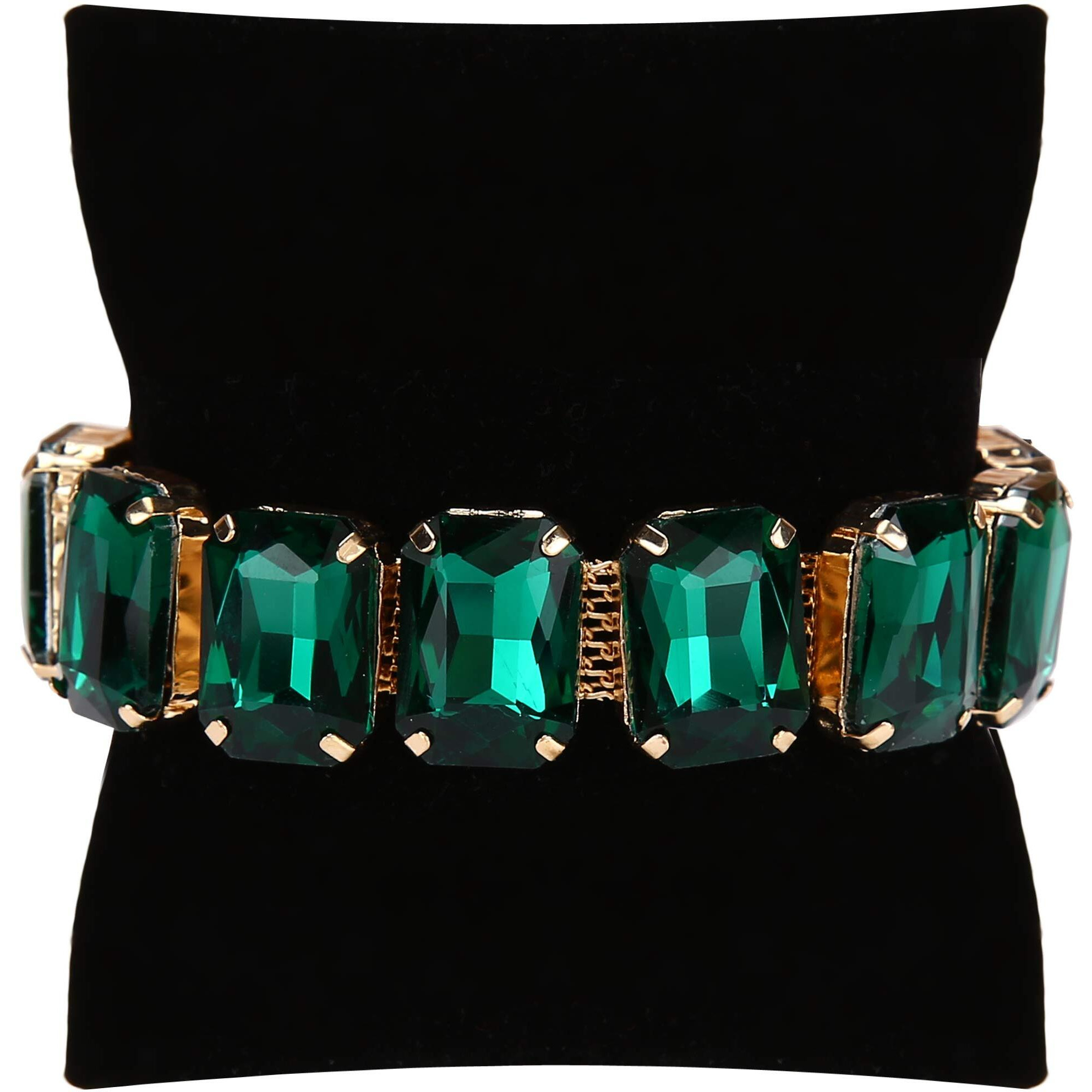 YouBella Valentine Gift for Girlfriend/Wife Jewellery Crystal Bangle Bracelet For Girls and Women (Green)