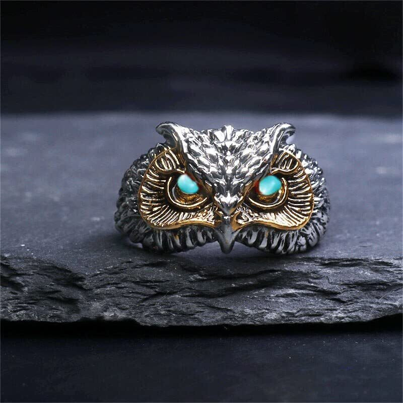 Fashion Frill Charming Silver King Lion Silver Plated Stylish Silver Ring For Men Boys Stainless Steel Tough Dude Chain Rings for Men Accessories Jewellery for Men (Classic)