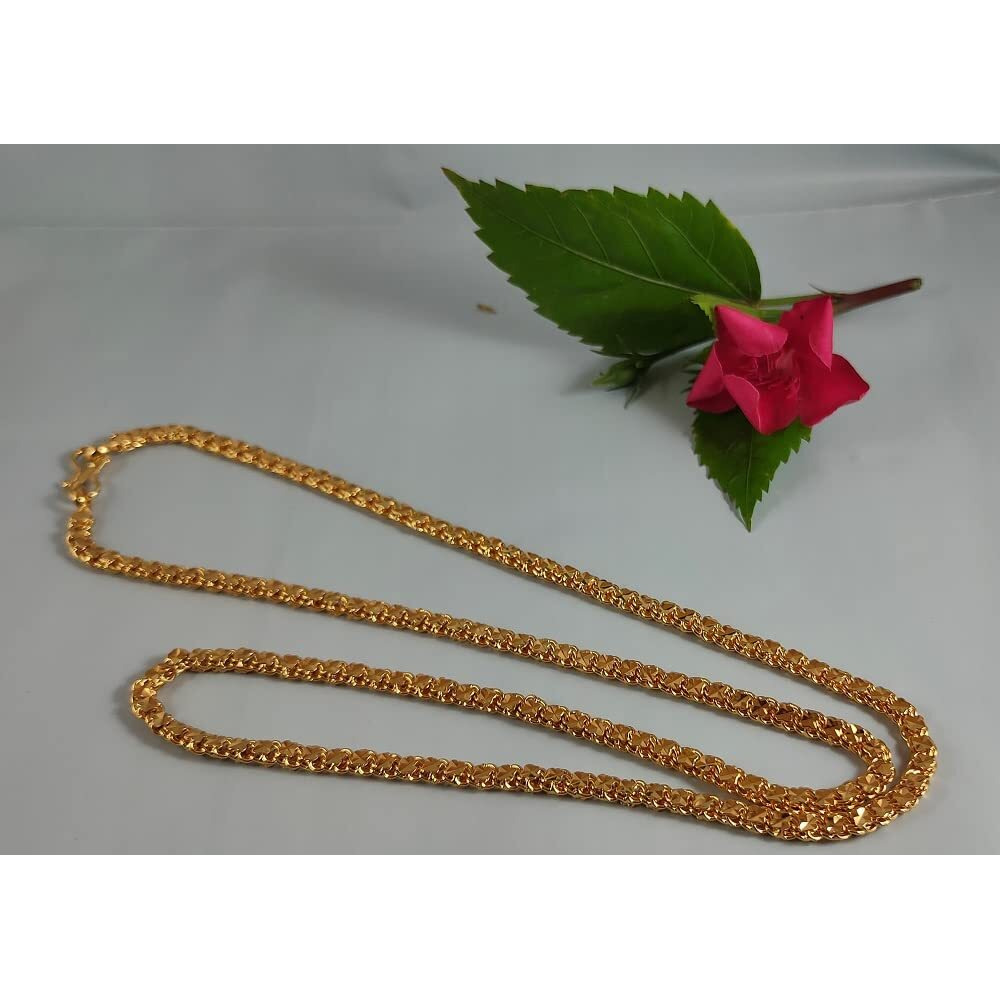 CUTE GOLD 1 Gram Gold Plated Fashion Jewellery Traditional Covering Muruku Thali Saradu Chain for Women & Girls