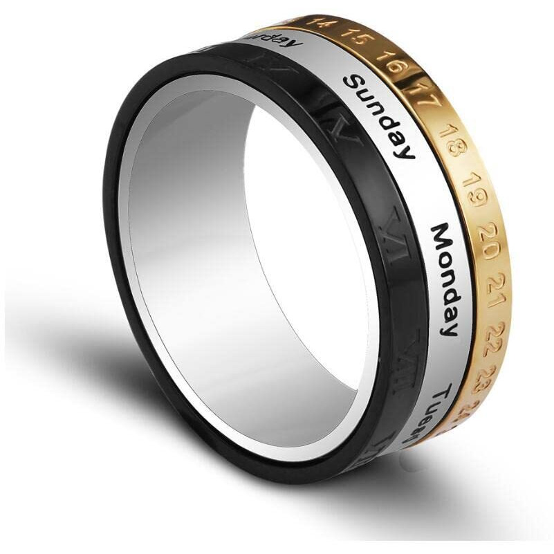 Fashion Frill Charming Silver King Lion Silver Plated Stylish Silver Ring For Men Boys Stainless Steel Tough Dude Chain Rings for Men Accessories Jewellery for Men (Retro)