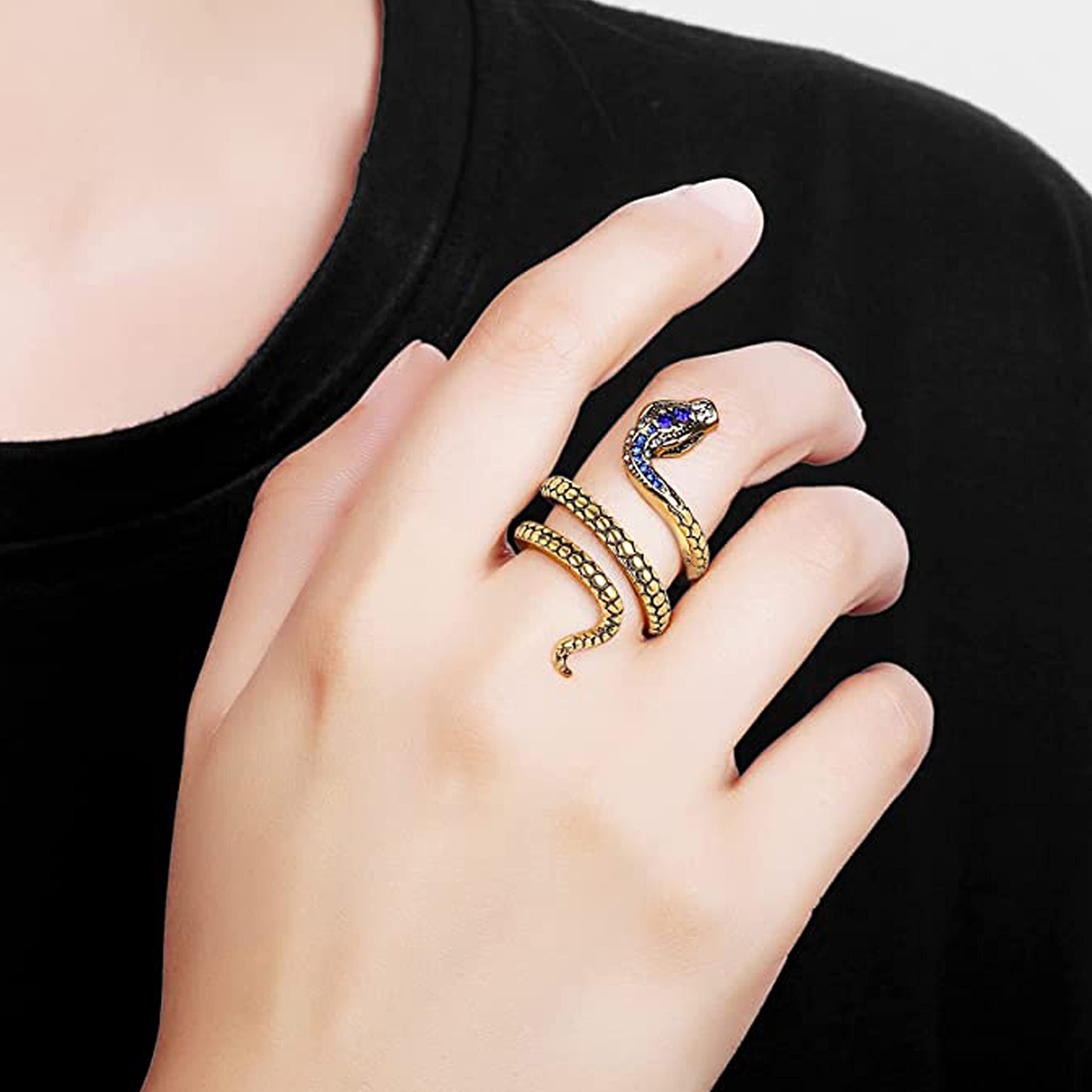 Fashion Frill Mens Jewellery Silver Ring For Boys Stainless Steel Adjustable Finger Rings for Men and Boys Accessories Jewellery for Men | Birthday Gift for Men and Boys (Gold)