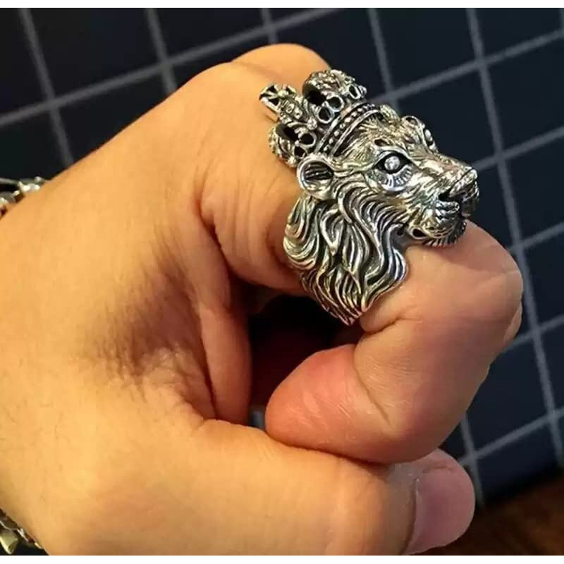 Fashion Frill Mens Jewellery Silver Ring For Boys Stainless Steel Adjustable Finger Rings for Men and Boys Accessories Jewellery for Men | Birthday Gift for Men and Boys (Silver 2)