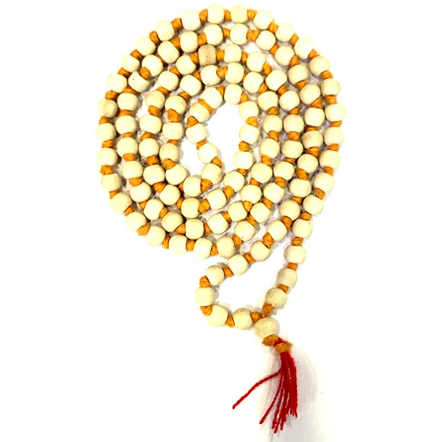 Ashani Creation tulsi Japa Mala Original 108 Beads Pure Tulsi Jap Mala for Mantra Jaap with Goumukhi Jaap Bag Krishna Japa Mala(Pack of 1)