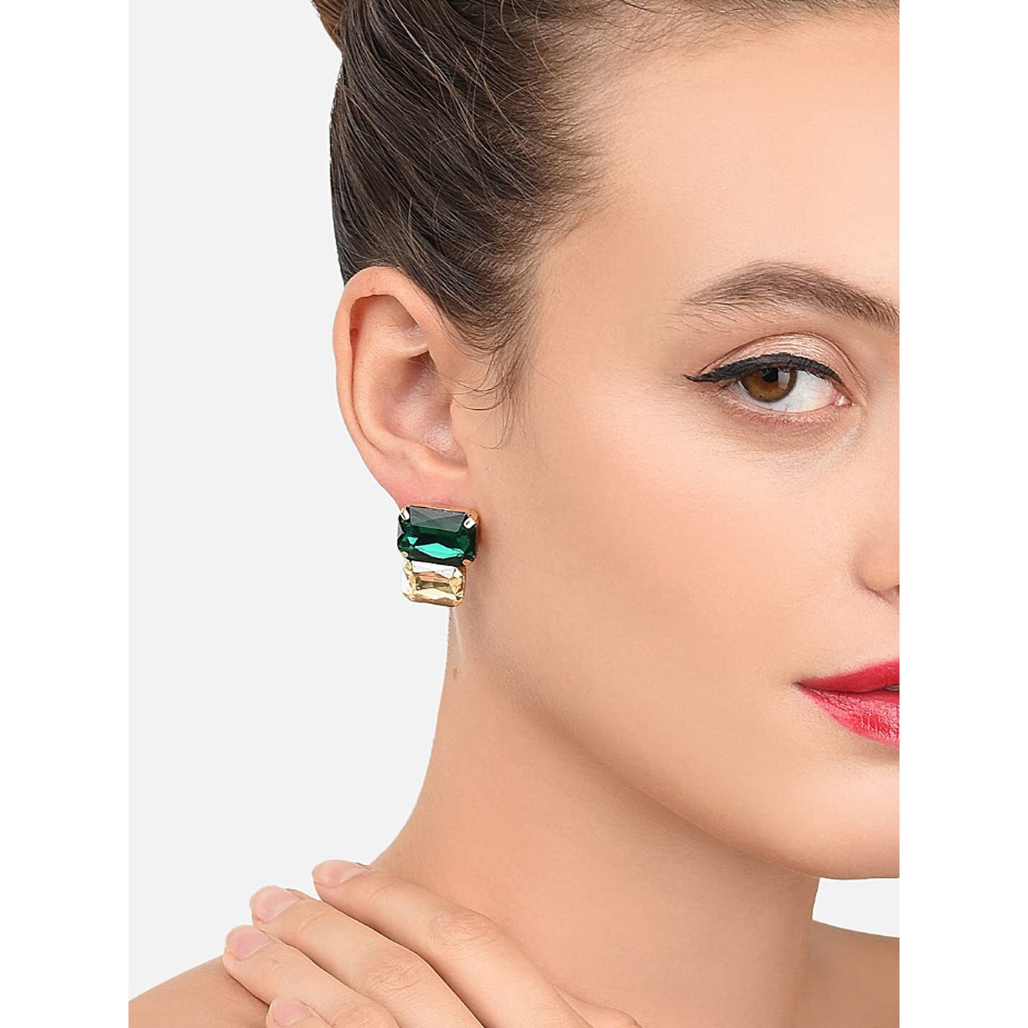 Zaveri Pearls Contemporary Style Stud Earring For Women-ZPFK8418