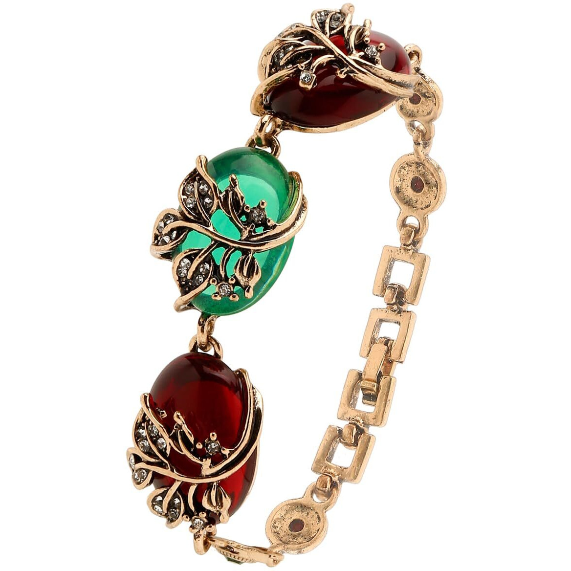 YouBella Jewellery for Women Celebrity Inspired Gold Plated Bracelet Bangle for Girls and Women (Multi-Color) (Style 1)