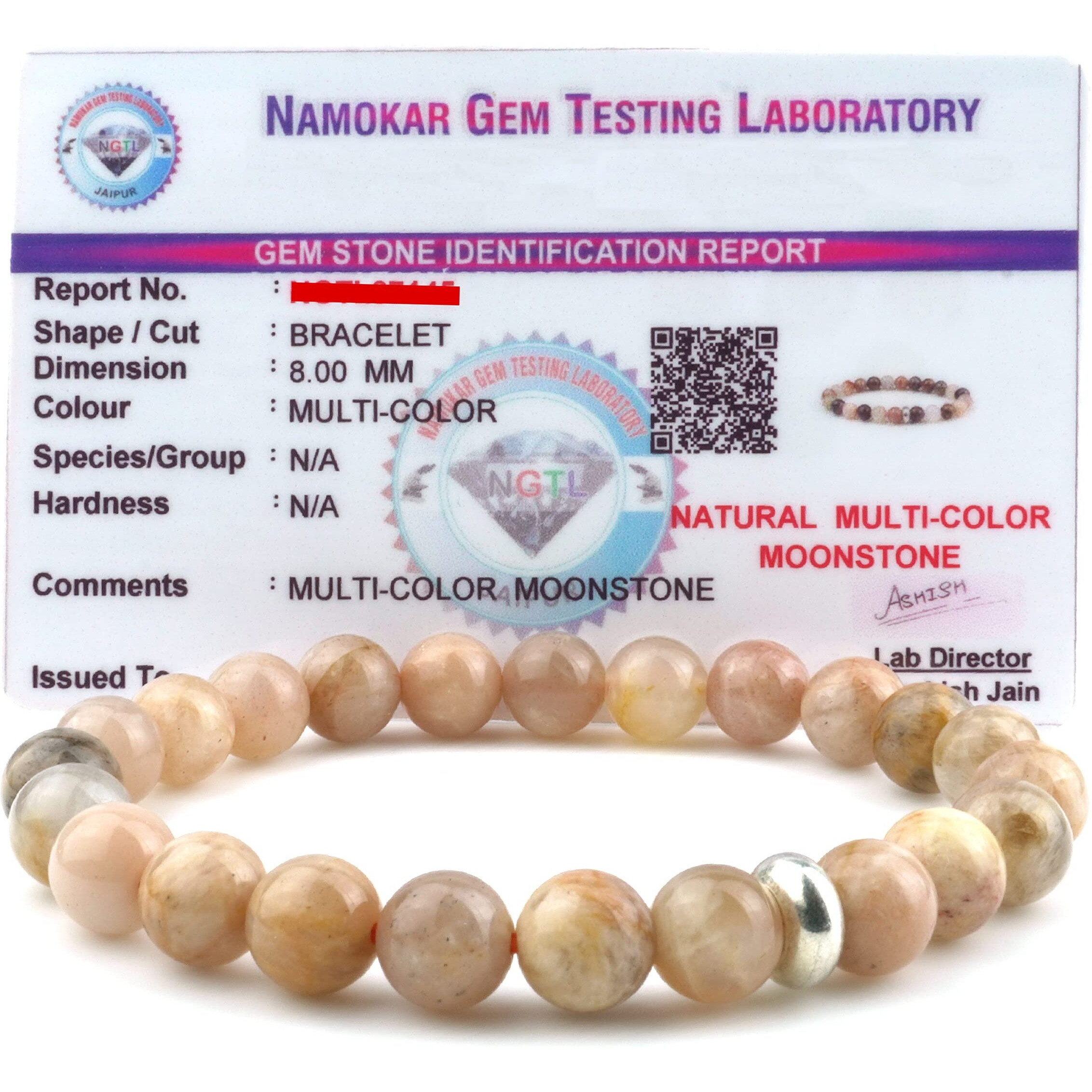 REMEDYWALA Charged Activated Energized Multicolor Moonstone Bracelet 8mm Bracelet For Reiki, Balance Chakra, Positive Energy, Healing | Moonstone Bracelet for Men and Women