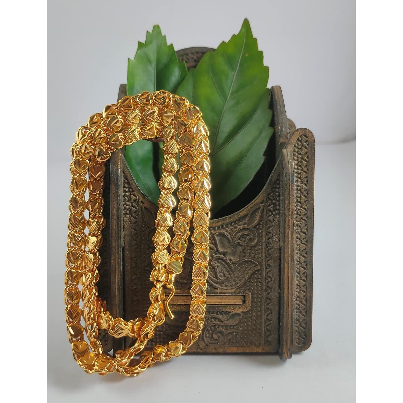 CUTE GOLD 1 Gram Gold Plated Fashion Jewellery Traditional Covering Muruku Thali Saradu Chain for Women & Girls