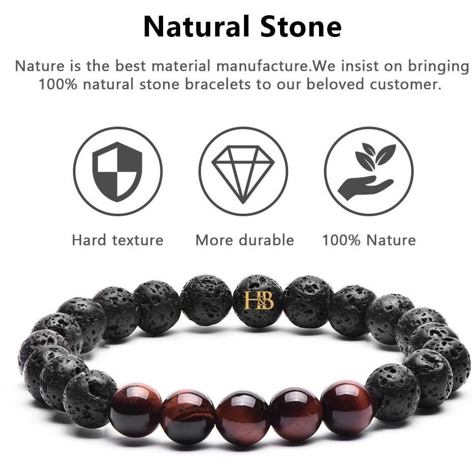 Hot And Bold Natural Gemstone Combo Beads Bracelet Set With Certificate - Stylish, Trendy, Latest Fashion Jewelry For Unisex Adult (Celestial Combo Bracelet)