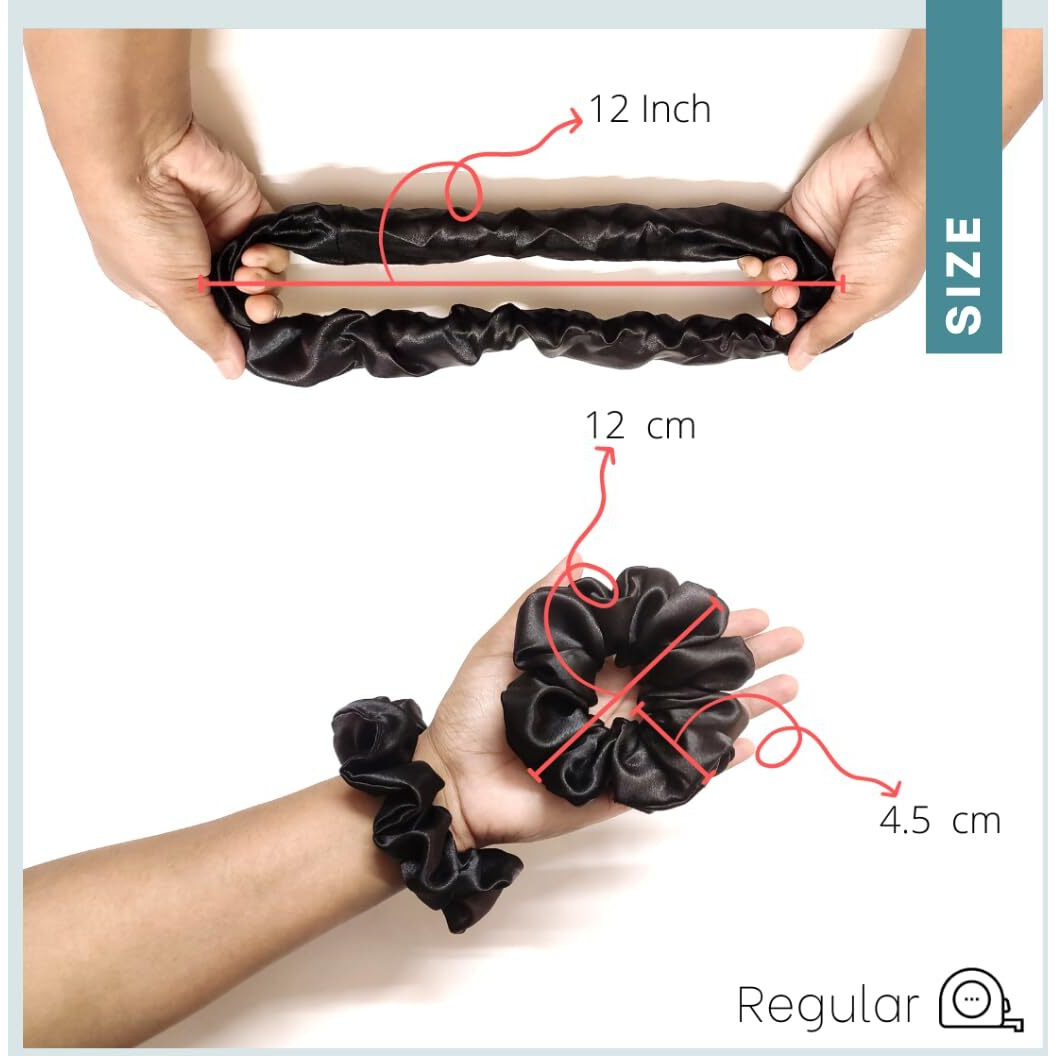 Premium gift scrunchies for girl, women hairband, unique texture (Blink)