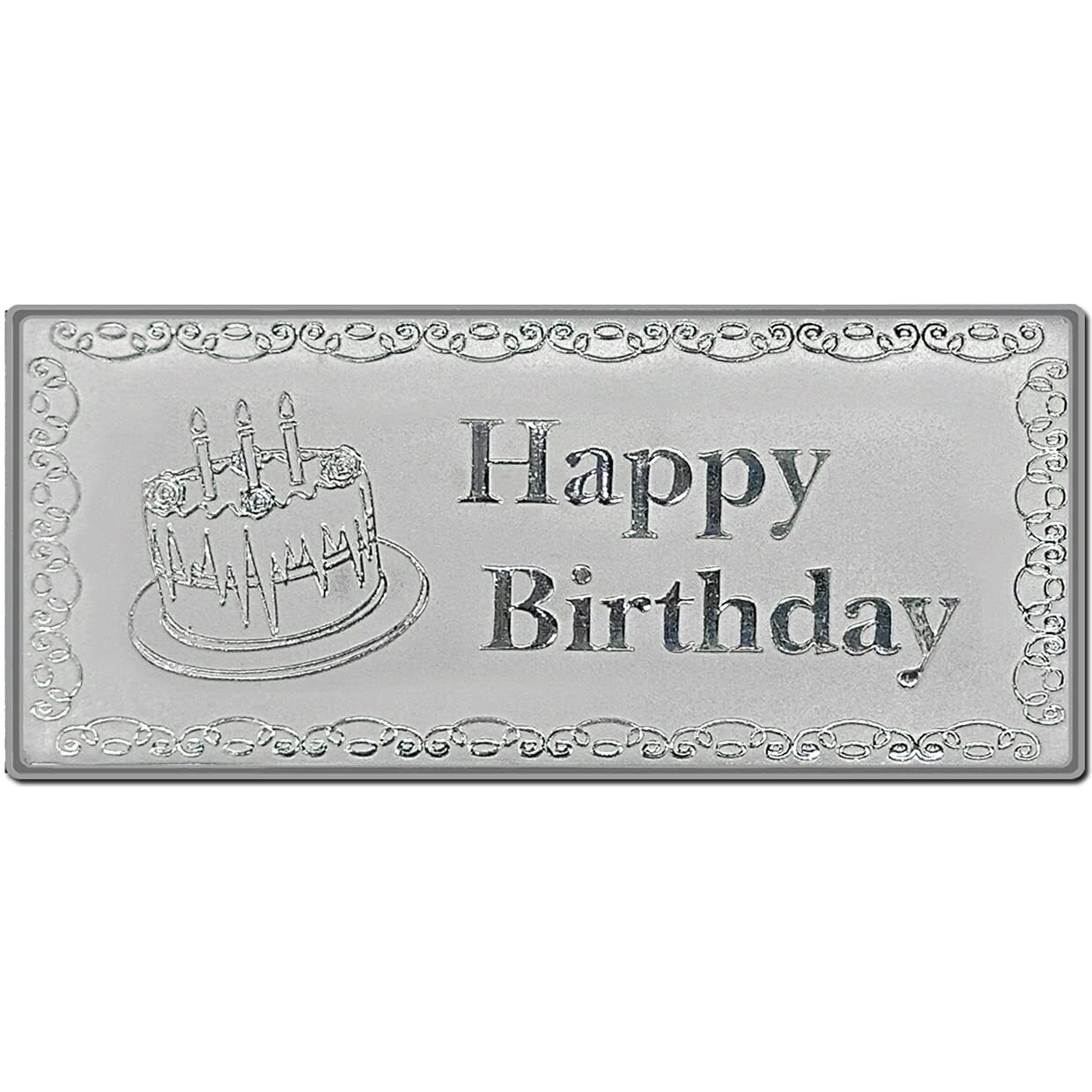 MAA SILVER Happy Birthday Fine Silver Bar with 999 Purity 5 Grams